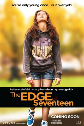 Poster of Edge of Seventeen 2016 DVDScr 300Mb English 480p watch Online Download HDMovies4u
