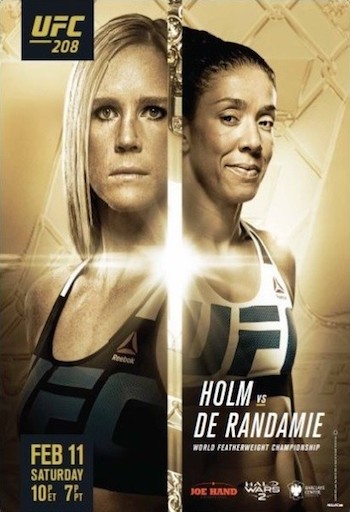 Poster of Watch Online UFC 208 PPV Holm vs De Randamie HDTV 750MB 480p free Download HDMovies4u