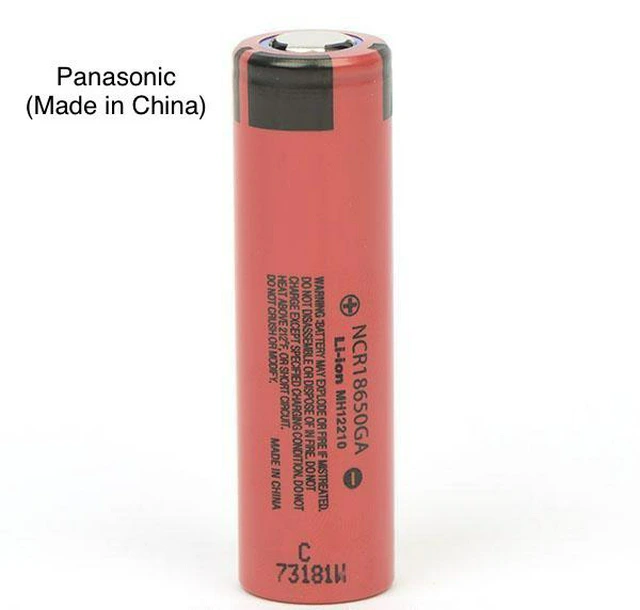 Panasonic/Sanyo NCR18650GA Flat Top 10A 3500mAh 18650 Battery - Genuin –  Liion Wholesale Batteries